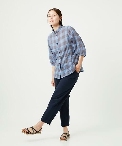 GIANNI LO GIUDICE / ジャンニ・ロ・ジュディチェ シャツ・ブラウス | [洗える]シャーリングチェックシャツブラウス | 詳細25