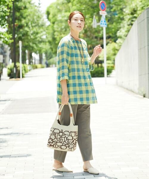 GIANNI LO GIUDICE / ジャンニ・ロ・ジュディチェ シャツ・ブラウス | [洗える]シャーリングチェックチュニックブラウス | 詳細12