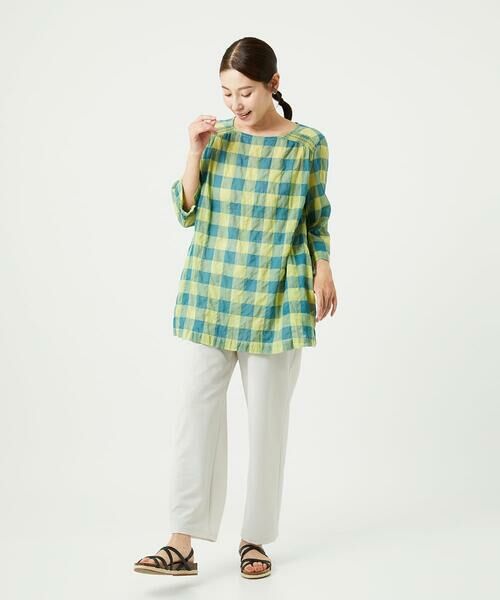 GIANNI LO GIUDICE / ジャンニ・ロ・ジュディチェ シャツ・ブラウス | [洗える]シャーリングチェックチュニックブラウス | 詳細13