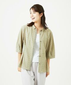 GIANNI LO GIUDICE / ジャンニ・ロ・ジュディチェ シャツ・ブラウス | [洗える]トライアングルレースブラウス