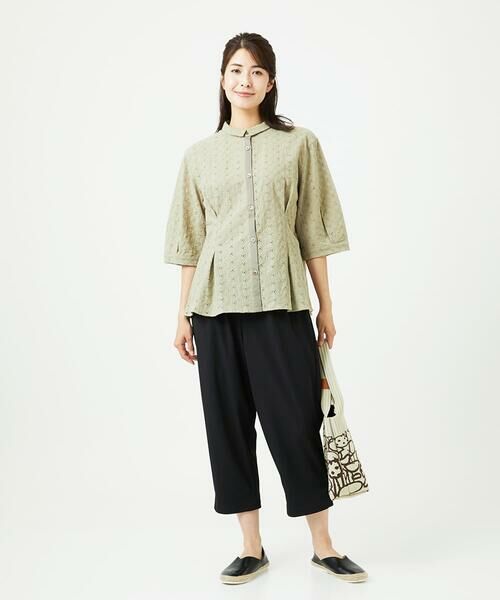 GIANNI LO GIUDICE / ジャンニ・ロ・ジュディチェ シャツ・ブラウス | [洗える]トライアングルレースブラウス | 詳細5