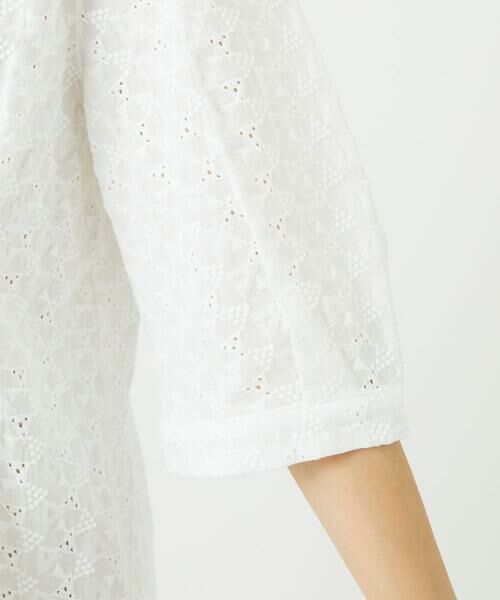 GIANNI LO GIUDICE / ジャンニ・ロ・ジュディチェ シャツ・ブラウス | [洗える]トライアングルレースブラウス | 詳細17