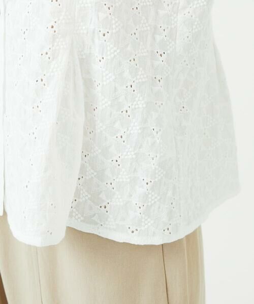 GIANNI LO GIUDICE / ジャンニ・ロ・ジュディチェ シャツ・ブラウス | [洗える]トライアングルレースブラウス | 詳細18
