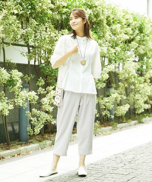 GIANNI LO GIUDICE / ジャンニ・ロ・ジュディチェ シャツ・ブラウス | [洗える]トライアングルレースブラウス | 詳細21