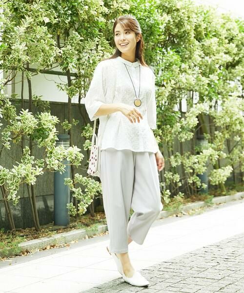 GIANNI LO GIUDICE / ジャンニ・ロ・ジュディチェ シャツ・ブラウス | [洗える]トライアングルレースブラウス | 詳細22