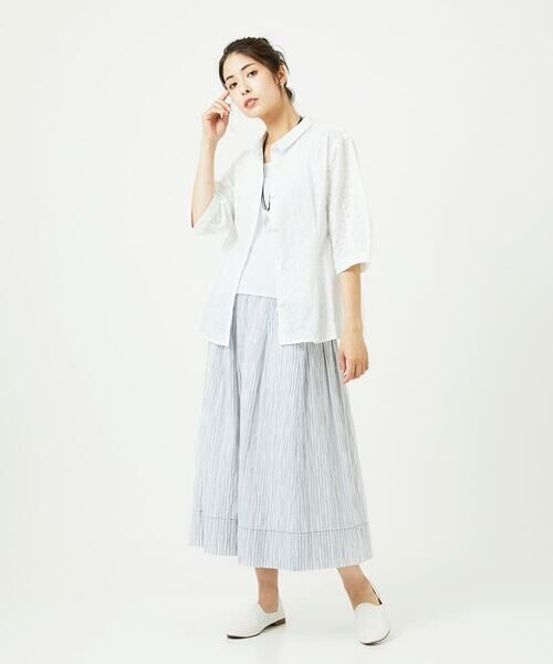 GIANNI LO GIUDICE / ジャンニ・ロ・ジュディチェ シャツ・ブラウス | [洗える]トライアングルレースブラウス | 詳細25