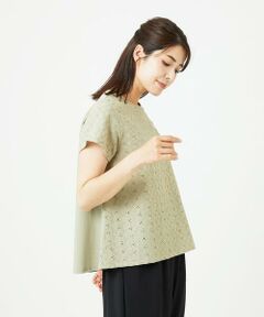 GIANNI LO GIUDICE / ジャンニ・ロ・ジュディチェ シャツ・ブラウス | [洗える]トライアングルレースカットソー