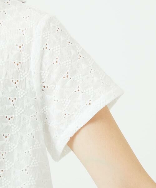 GIANNI LO GIUDICE / ジャンニ・ロ・ジュディチェ シャツ・ブラウス | [洗える]トライアングルレースカットソー | 詳細11