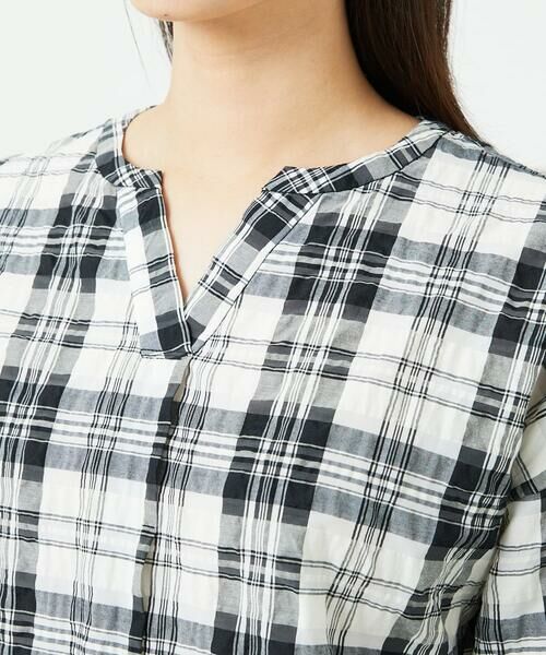 GIANNI LO GIUDICE / ジャンニ・ロ・ジュディチェ シャツ・ブラウス | [洗える]先染めブロックチェックブラウス | 詳細13
