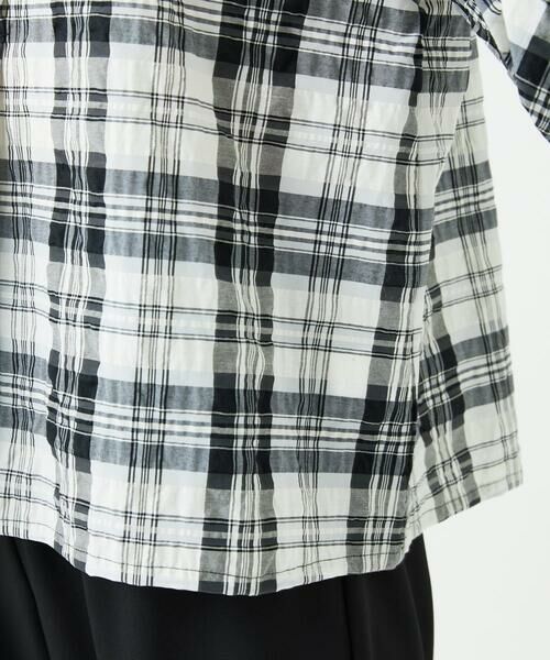 GIANNI LO GIUDICE / ジャンニ・ロ・ジュディチェ シャツ・ブラウス | [洗える]先染めブロックチェックブラウス | 詳細15