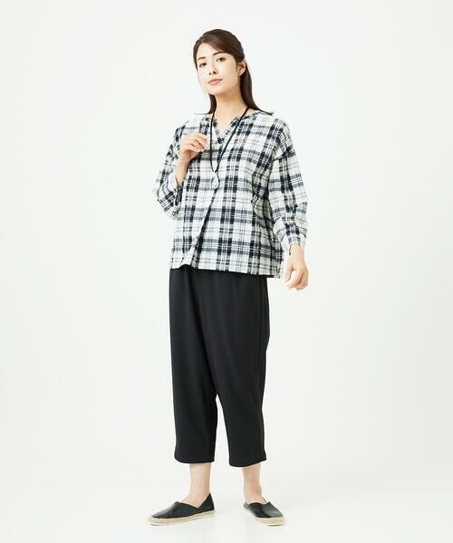 GIANNI LO GIUDICE / ジャンニ・ロ・ジュディチェ シャツ・ブラウス | [洗える]先染めブロックチェックブラウス | 詳細17