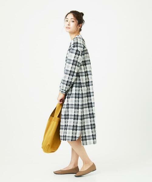 GIANNI LO GIUDICE / ジャンニ・ロ・ジュディチェ ロング・マキシ丈ワンピース | [洗える]先染めブロックチェックチェックワンピースシャツ | 詳細25