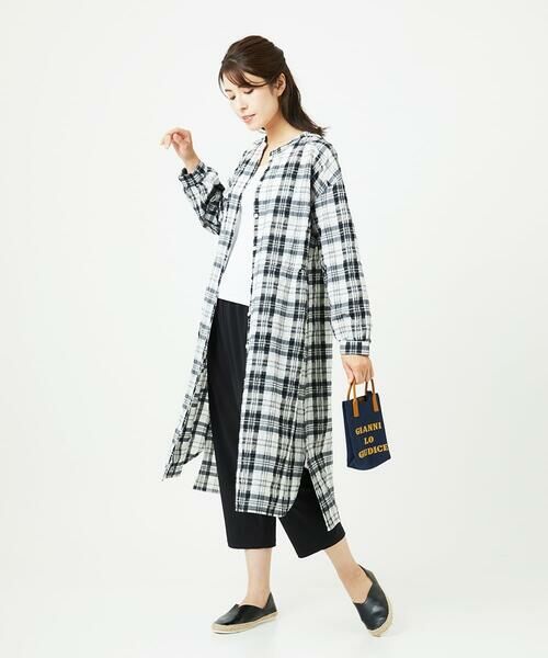 GIANNI LO GIUDICE / ジャンニ・ロ・ジュディチェ ロング・マキシ丈ワンピース | [洗える]先染めブロックチェックチェックワンピースシャツ | 詳細28