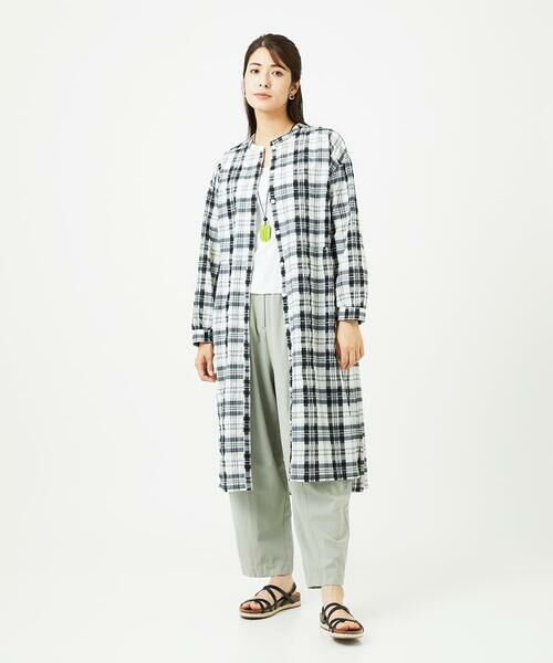 GIANNI LO GIUDICE / ジャンニ・ロ・ジュディチェ ロング・マキシ丈ワンピース | [洗える]先染めブロックチェックチェックワンピースシャツ | 詳細30
