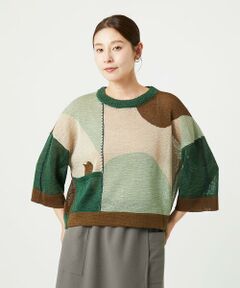 GIANNI LO GIUDICE / ジャンニ・ロ・ジュディチェ [日本製]ファンシーチェックジャガードニットベスト GIANNI LO GIUDICE｜[日本製]ファンシーチェックジャガード