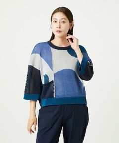 [日本製]ファンシーチェックジャガードニットベスト 日本製］ファンシーチェックジャガードニットベスト | GIANNI LO