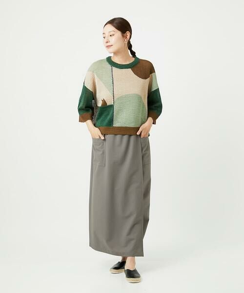 GIANNI LO GIUDICE / ジャンニ・ロ・ジュディチェ ニット・セーター | [洗える]透かし柄インターシャプルオーバーニット | 詳細5