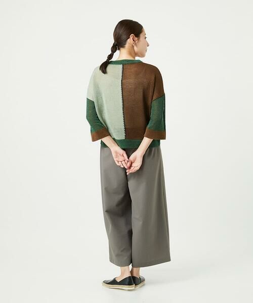 GIANNI LO GIUDICE / ジャンニ・ロ・ジュディチェ ニット・セーター | [洗える]透かし柄インターシャプルオーバーニット | 詳細7