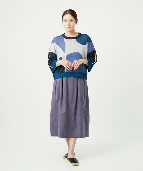 GIANNI LO GIUDICE / ジャンニ・ロ・ジュディチェ ニット・セーター | [洗える]透かし柄インターシャプルオーバーニット | 詳細17