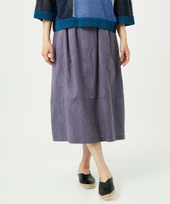 GIANNI LO GIUDICE / ジャンニ・ロ・ジュディチェ ロング・マキシ丈スカート | [洗える]ドットジャガードスカート