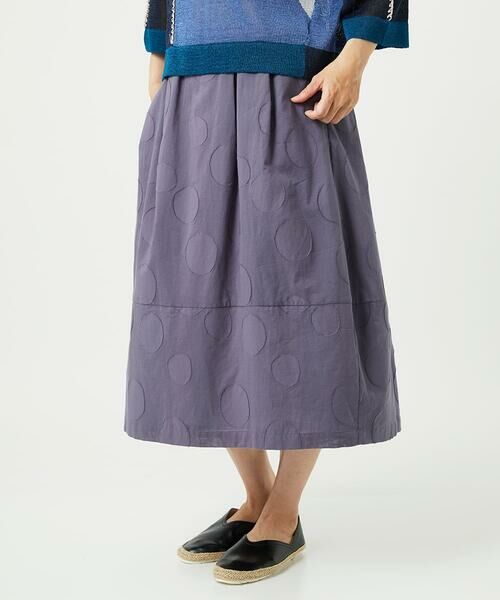 GIANNI LO GIUDICE / ジャンニ・ロ・ジュディチェ ロング・マキシ丈スカート | [洗える]ドットジャガードスカート | 詳細22