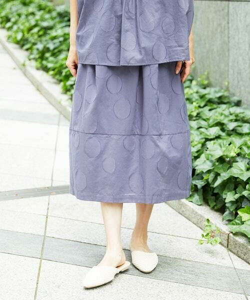 GIANNI LO GIUDICE / ジャンニ・ロ・ジュディチェ ロング・マキシ丈スカート | [洗える]ドットジャガードスカート | 詳細23