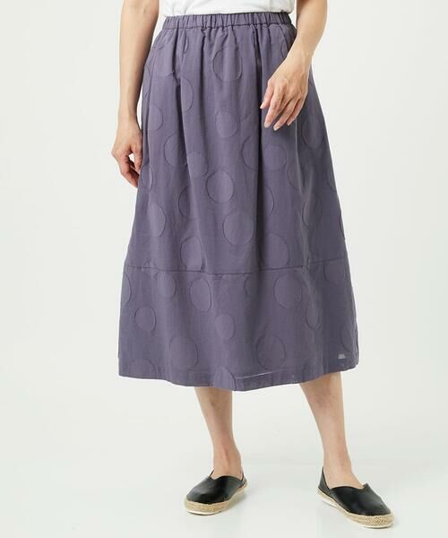 GIANNI LO GIUDICE / ジャンニ・ロ・ジュディチェ ロング・マキシ丈スカート | [洗える]ドットジャガードスカート | 詳細25