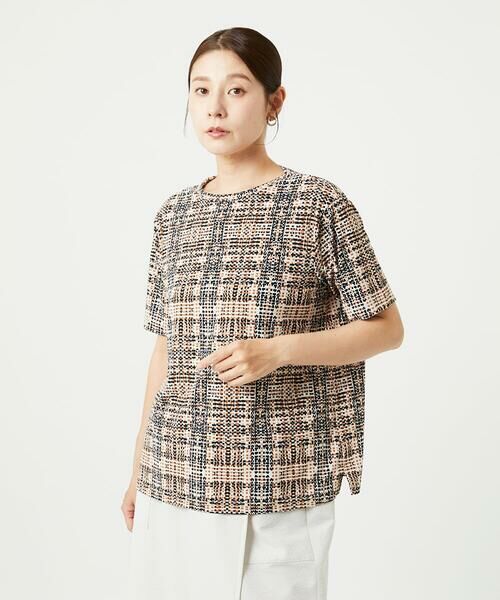 GIANNI LO GIUDICE / ジャンニ・ロ・ジュディチェ カットソー | [接触冷感・洗える]ジオメトリックプリントカットソープルオーバー | 詳細2