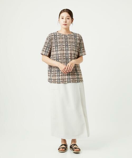 GIANNI LO GIUDICE / ジャンニ・ロ・ジュディチェ カットソー | [接触冷感・洗える]ジオメトリックプリントカットソープルオーバー | 詳細4