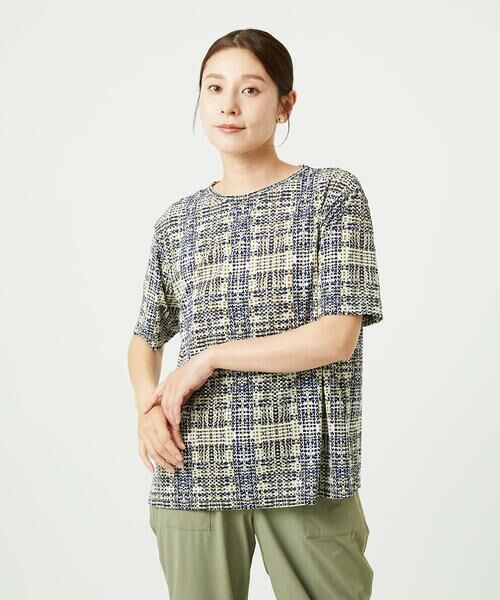 GIANNI LO GIUDICE / ジャンニ・ロ・ジュディチェ カットソー | [接触冷感・洗える]ジオメトリックプリントカットソープルオーバー | 詳細7