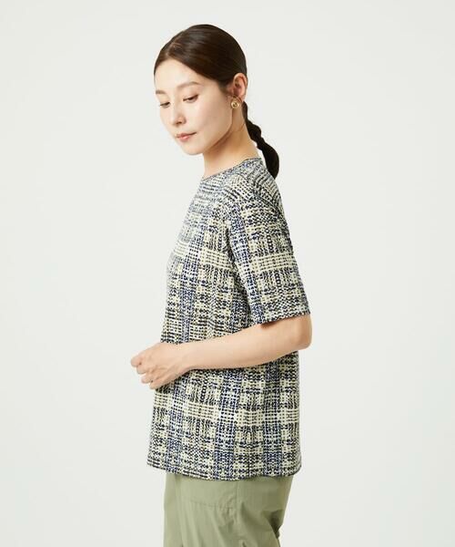 GIANNI LO GIUDICE / ジャンニ・ロ・ジュディチェ カットソー | [接触冷感・洗える]ジオメトリックプリントカットソープルオーバー | 詳細9