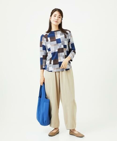 GIANNI LO GIUDICE / ジャンニ・ロ・ジュディチェ カットソー | [接触冷感・洗える]ルービックブロックプリント七分袖カットソー | 詳細11