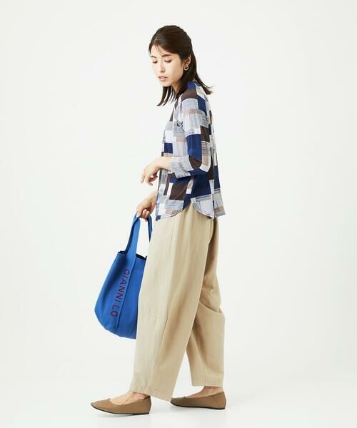 GIANNI LO GIUDICE / ジャンニ・ロ・ジュディチェ カットソー | [接触冷感・洗える]ルービックブロックプリント七分袖カットソー | 詳細12