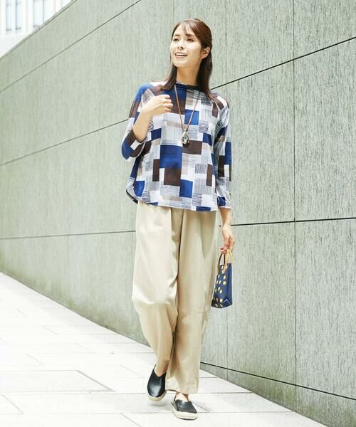 GIANNI LO GIUDICE / ジャンニ・ロ・ジュディチェ カットソー | [接触冷感・洗える]ルービックブロックプリント七分袖カットソー | 詳細9