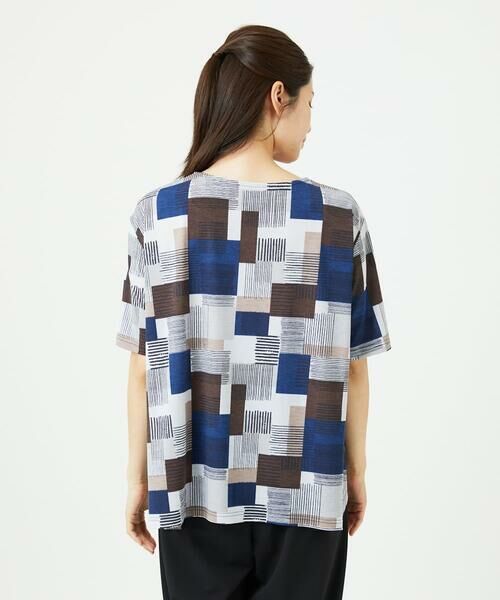 GIANNI LO GIUDICE / ジャンニ・ロ・ジュディチェ カットソー | [接触冷感・洗える]ルービックブロックプリント五分袖カットソー | 詳細10