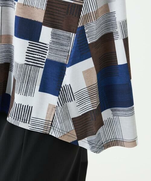 GIANNI LO GIUDICE / ジャンニ・ロ・ジュディチェ カットソー | [接触冷感・洗える]ルービックブロックプリント五分袖カットソー | 詳細13