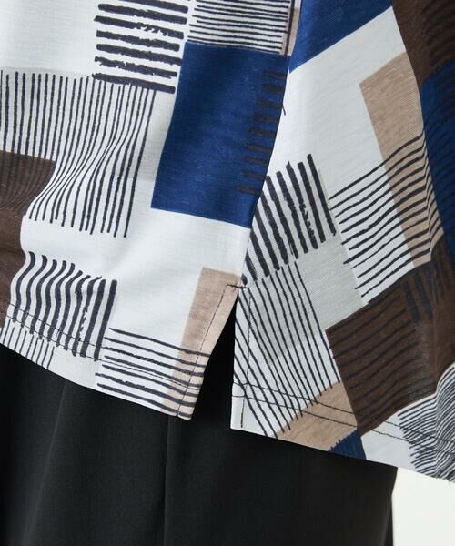 GIANNI LO GIUDICE / ジャンニ・ロ・ジュディチェ カットソー | [接触冷感・洗える]ルービックブロックプリント五分袖カットソー | 詳細14