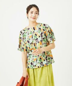 GIANNI LO GIUDICE / ジャンニ・ロ・ジュディチェ カットソー | [接触冷感・洗える・日本製]強撚コットン天竺プリントカットソー