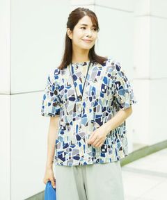 GIANNI LO GIUDICE / ジャンニ・ロ・ジュディチェ カットソー | [接触冷感・洗える・日本製]強撚コットン天竺プリントカットソー