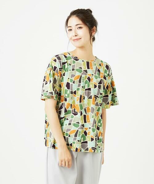 GIANNI LO GIUDICE / ジャンニ・ロ・ジュディチェ カットソー | [接触冷感・洗える・日本製]強撚コットン天竺プリントカットソー | 詳細3