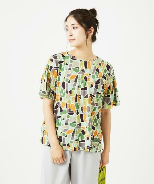 GIANNI LO GIUDICE / ジャンニ・ロ・ジュディチェ カットソー | [接触冷感・洗える・日本製]強撚コットン天竺プリントカットソー | 詳細5