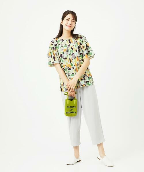 GIANNI LO GIUDICE / ジャンニ・ロ・ジュディチェ カットソー | [接触冷感・洗える・日本製]強撚コットン天竺プリントカットソー | 詳細8