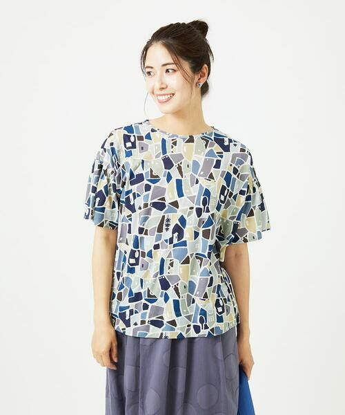 GIANNI LO GIUDICE / ジャンニ・ロ・ジュディチェ カットソー | [接触冷感・洗える・日本製]強撚コットン天竺プリントカットソー | 詳細15