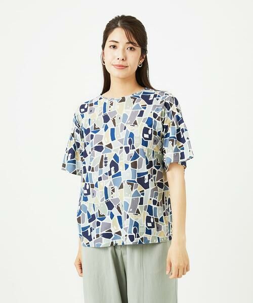 GIANNI LO GIUDICE / ジャンニ・ロ・ジュディチェ カットソー | [接触冷感・洗える・日本製]強撚コットン天竺プリントカットソー | 詳細17