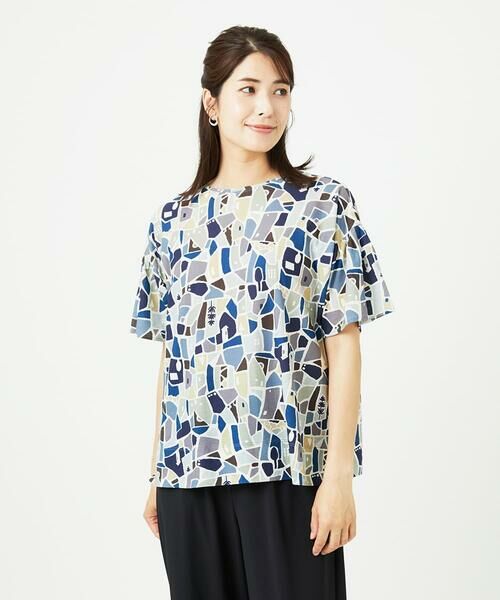 GIANNI LO GIUDICE / ジャンニ・ロ・ジュディチェ カットソー | [接触冷感・洗える・日本製]強撚コットン天竺プリントカットソー | 詳細18