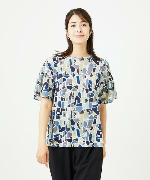 GIANNI LO GIUDICE / ジャンニ・ロ・ジュディチェ カットソー | [接触冷感・洗える・日本製]強撚コットン天竺プリントカットソー | 詳細19