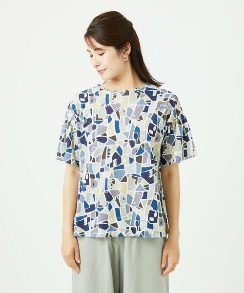 GIANNI LO GIUDICE / ジャンニ・ロ・ジュディチェ カットソー | [接触冷感・洗える・日本製]強撚コットン天竺プリントカットソー | 詳細21