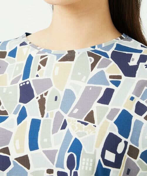 GIANNI LO GIUDICE / ジャンニ・ロ・ジュディチェ カットソー | [接触冷感・洗える・日本製]強撚コットン天竺プリントカットソー | 詳細24