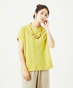 GIANNI LO GIUDICE / ジャンニ・ロ・ジュディチェ カットソー | [洗える]タックボーダージャガードカットソー