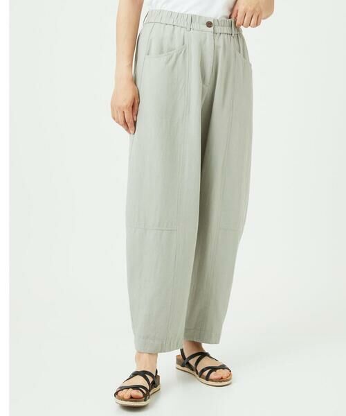 GIANNI LO GIUDICE / ジャンニ・ロ・ジュディチェ その他パンツ | [洗える]レーヨンコットンコクーンシルエットパンツ | 詳細1